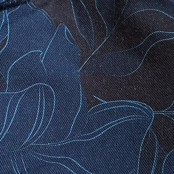 Tucker NYC Midnight Peony Stretch Organic Cotton Twill 5 Pocket Style Zipper Fly - Picture 14 of 15